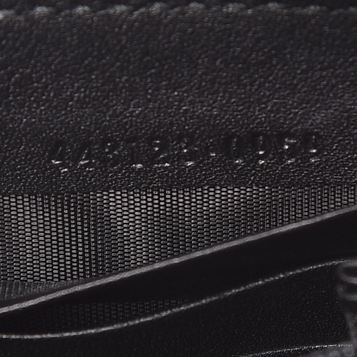 Gucci Calfskin Matelasse Pearly GG Marmont Zip Around Wallet Black 9 of 10