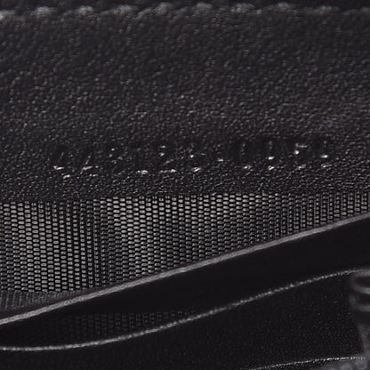Gucci Calfskin Matelasse Pearly GG Marmont Zip Around Wallet Black 9 of 10