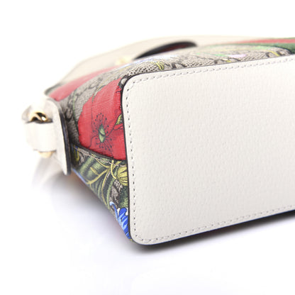 Gucci GG Supreme Monogram Flora Web GG Small Ophidia Dome Shoulder Bag White 6 of 16