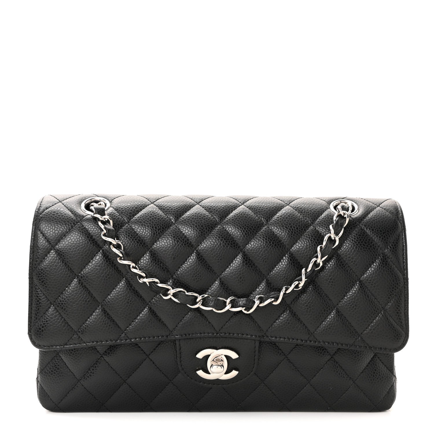 Chanel Caviar Quilted Medium Double Flap Black 1 of 10