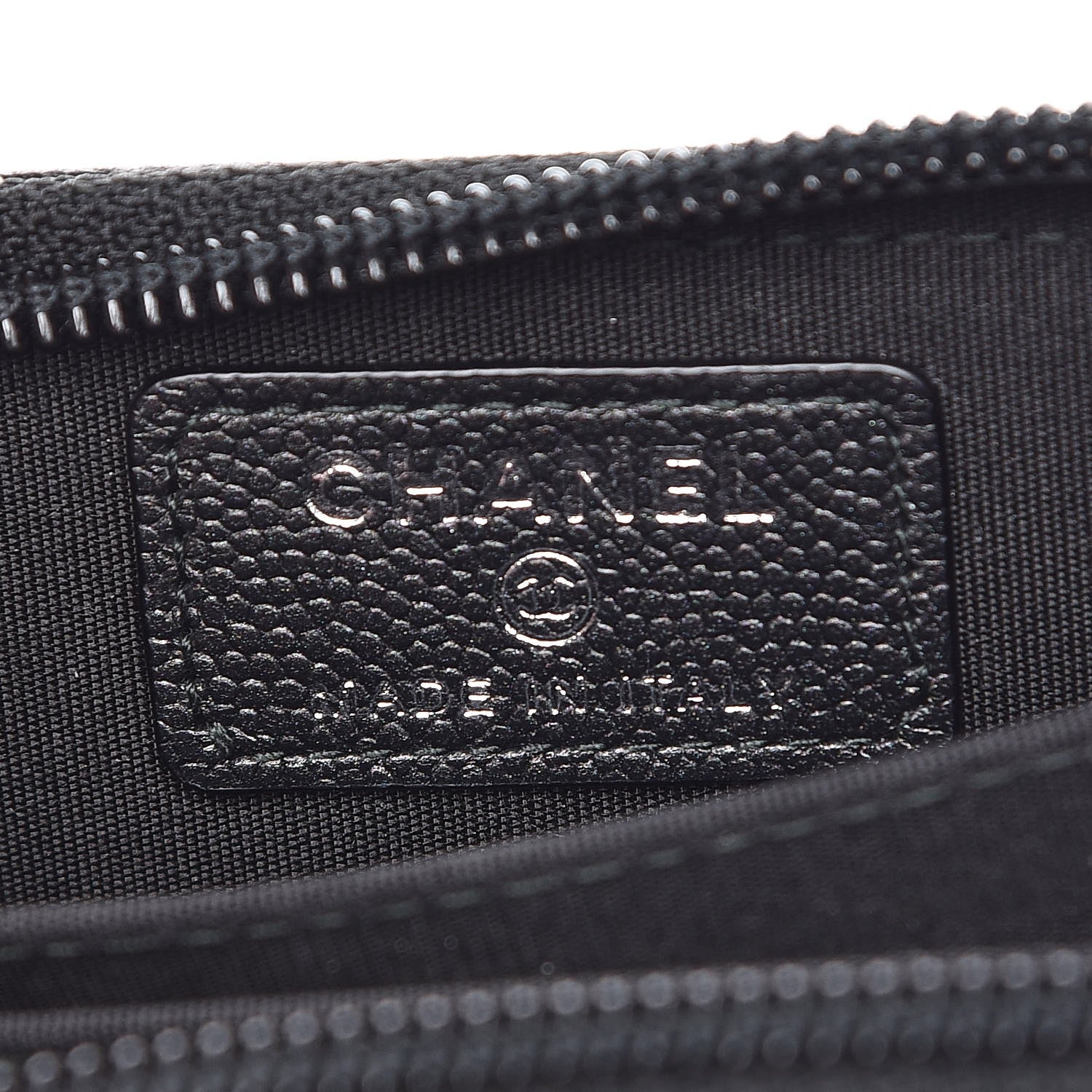 Chanel Caviar Quilted Boy Zip Around Coin Purse Wallet So Black 6 of 8