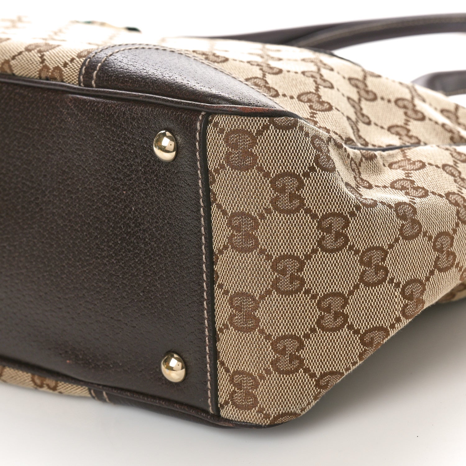 Gucci Monogram Medium Princy Tote Dark Brown 10 of 11