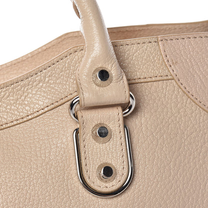 Balenciaga Chevre Silver Metallic Edge Hardware City Beige Tapioca 21 of 26
