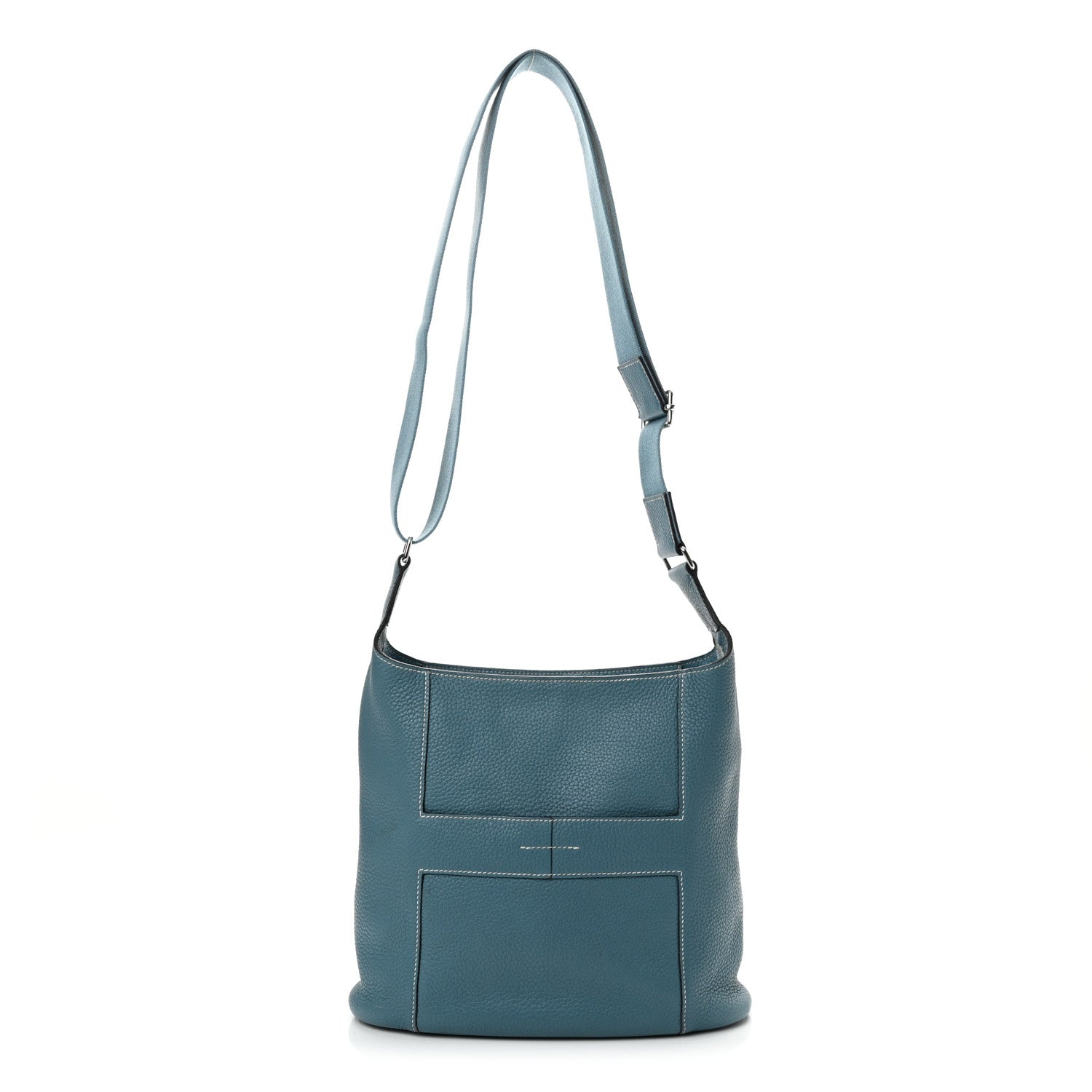Hermes Taurillon Clemence Sac Good News PM Bleu Jean 1 of 11