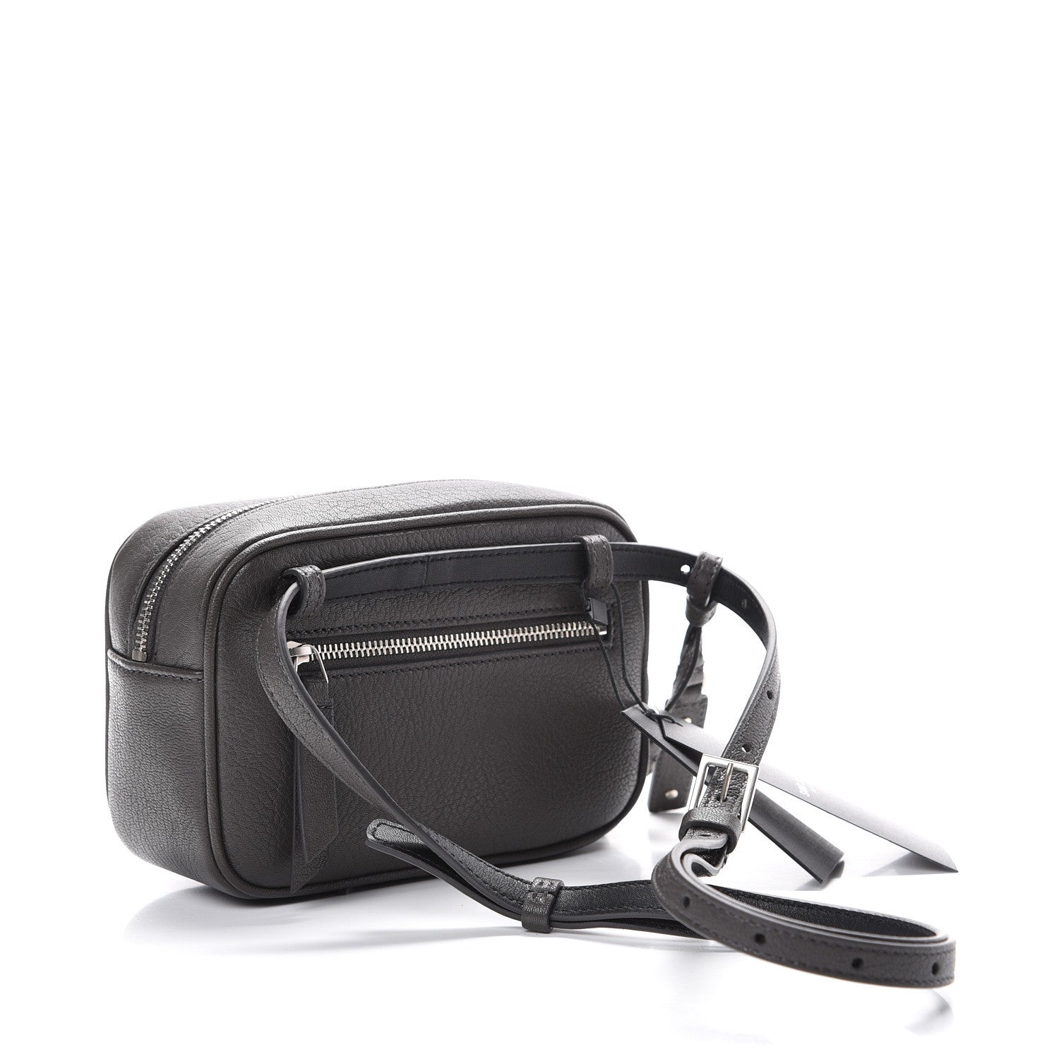 Saint Laurent Lambskin Monogram Lou Belt Bag Asphalt 2 of 9