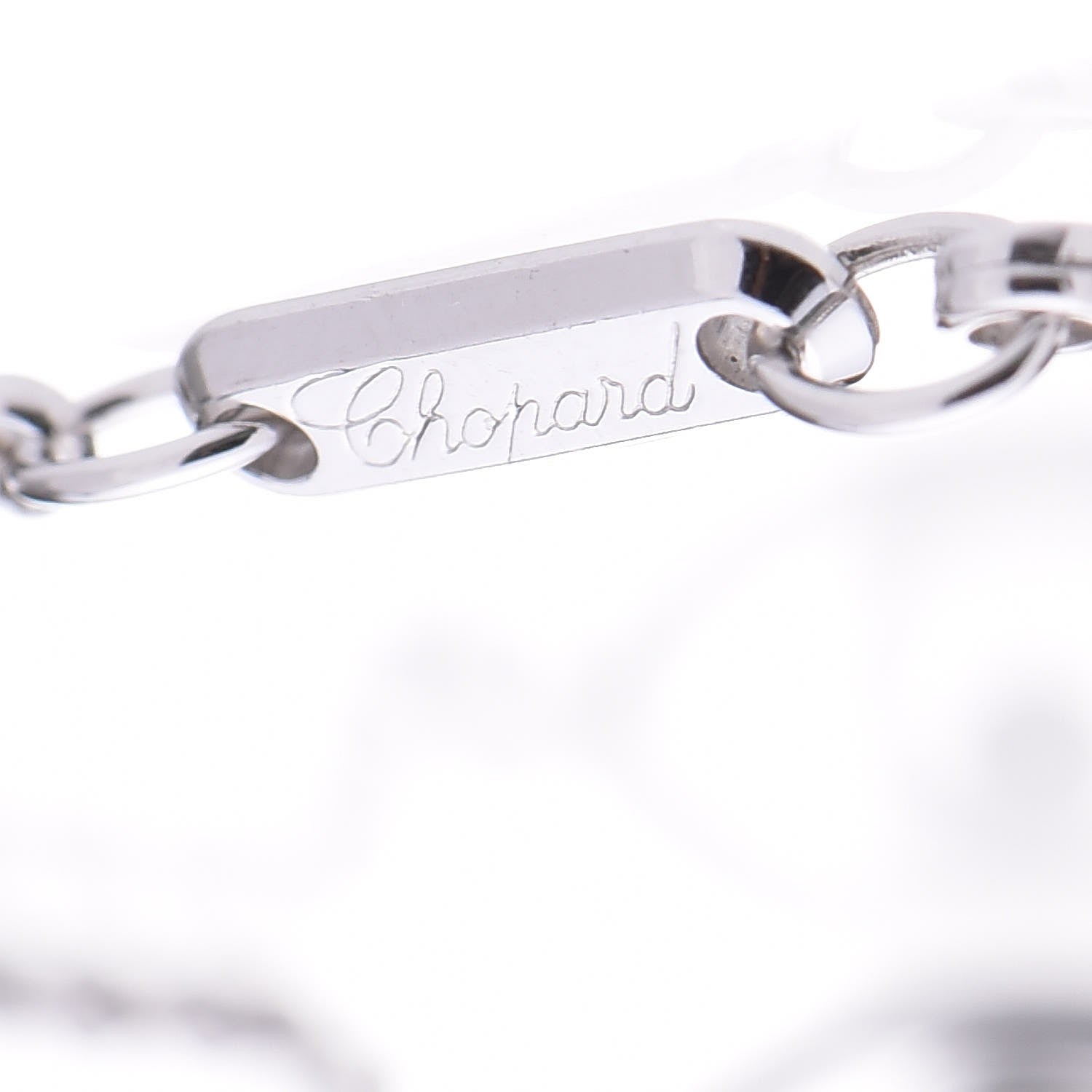 Chopard 18K White Gold Diamond Good Luck Charms Eye Bracelet 4 of 5
