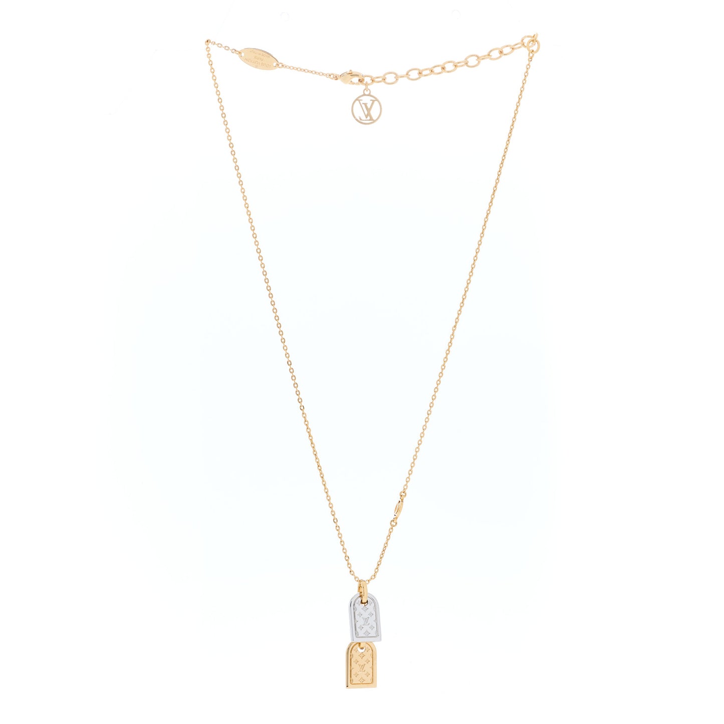 Nanogram Name Tag Necklace Gold