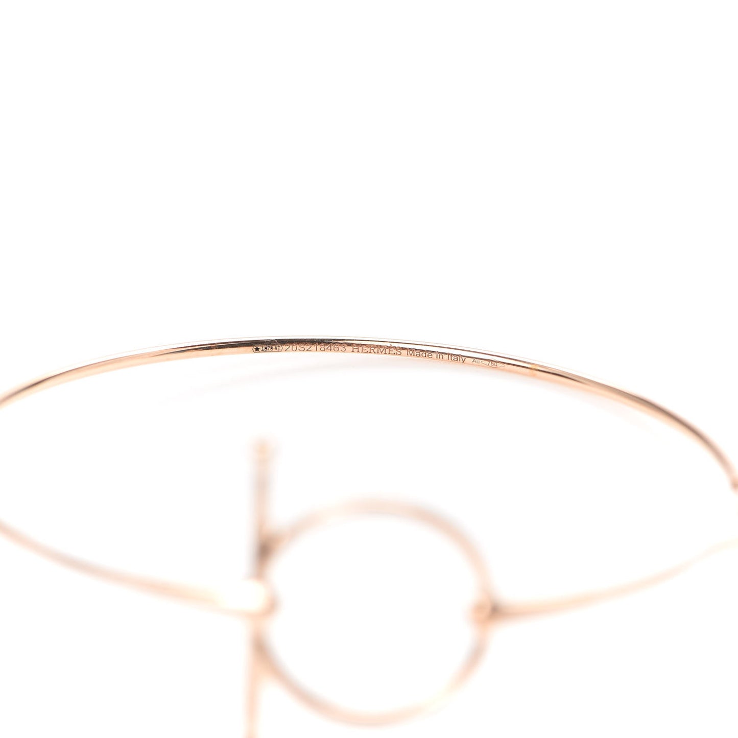 18K Rose Gold Filet D'Or Hoop Earrings
