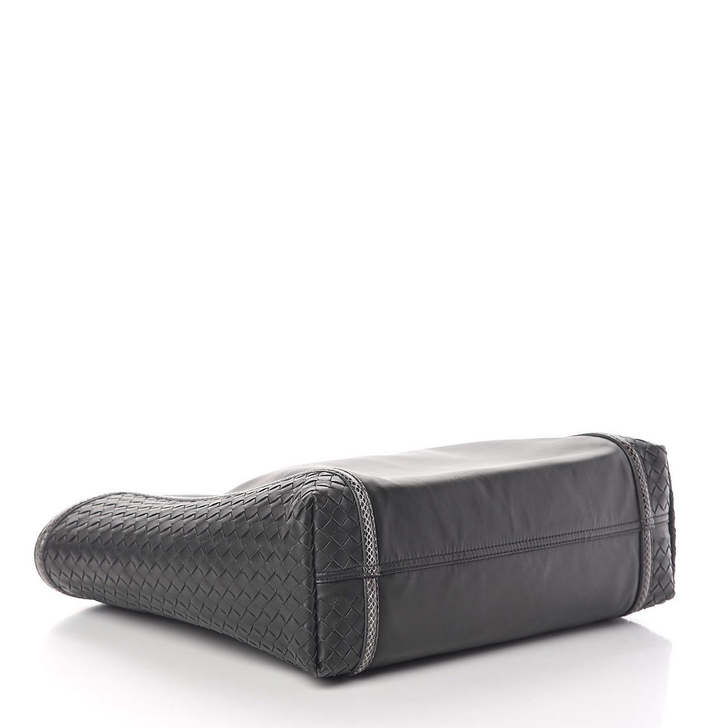 Nappa Ayers Intrecciato Tote Grey