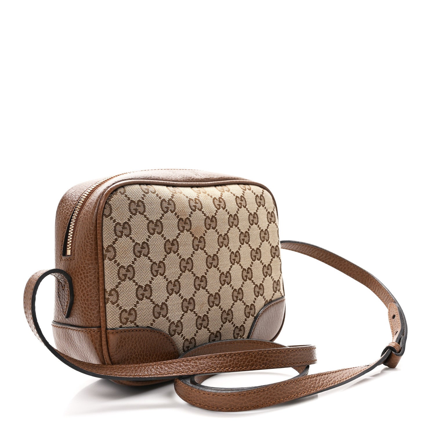 Gucci Monogram Mini Bree Messenger Bag Beige Tabacco 3 of 15