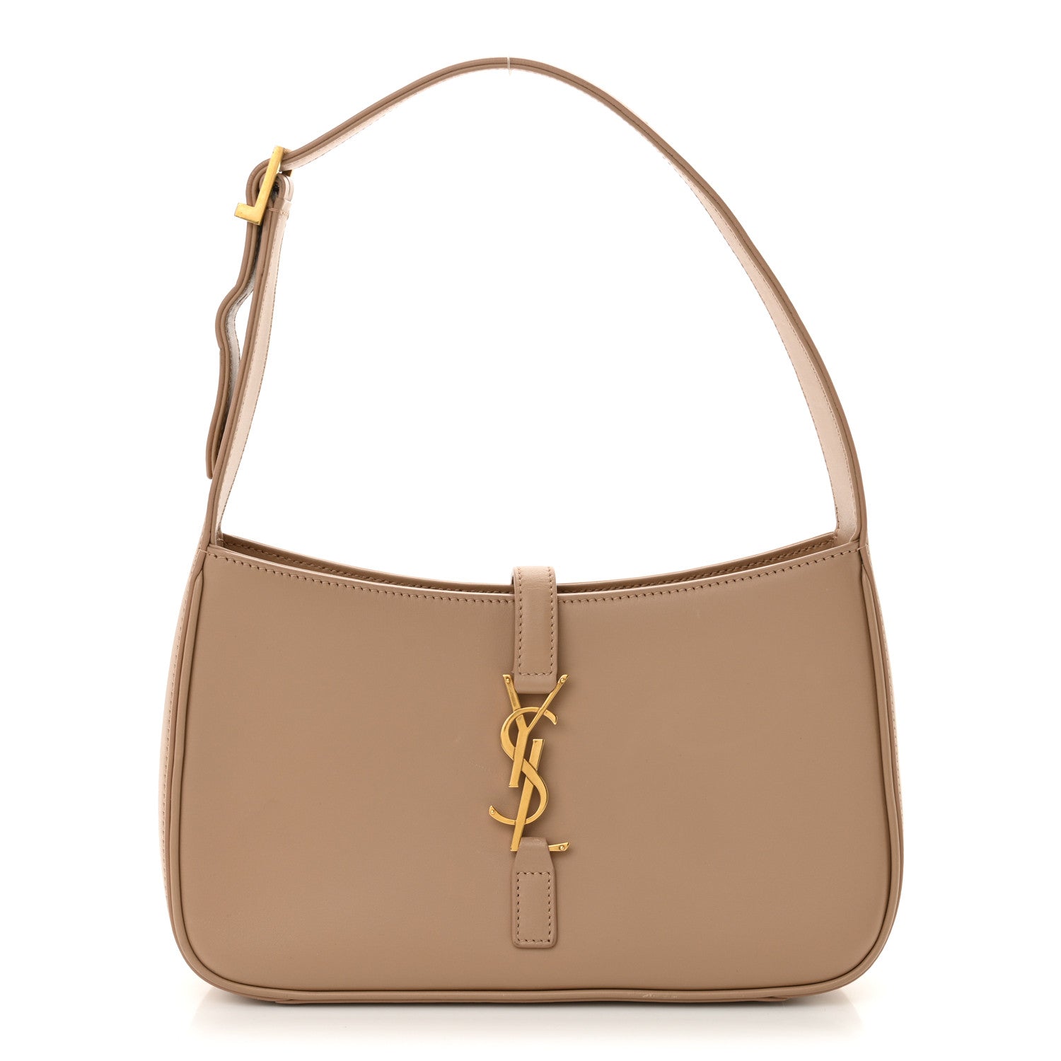 Saint Laurent Smooth Calfskin Le 5 A 7 Hobo Dark Beige 1 of 11