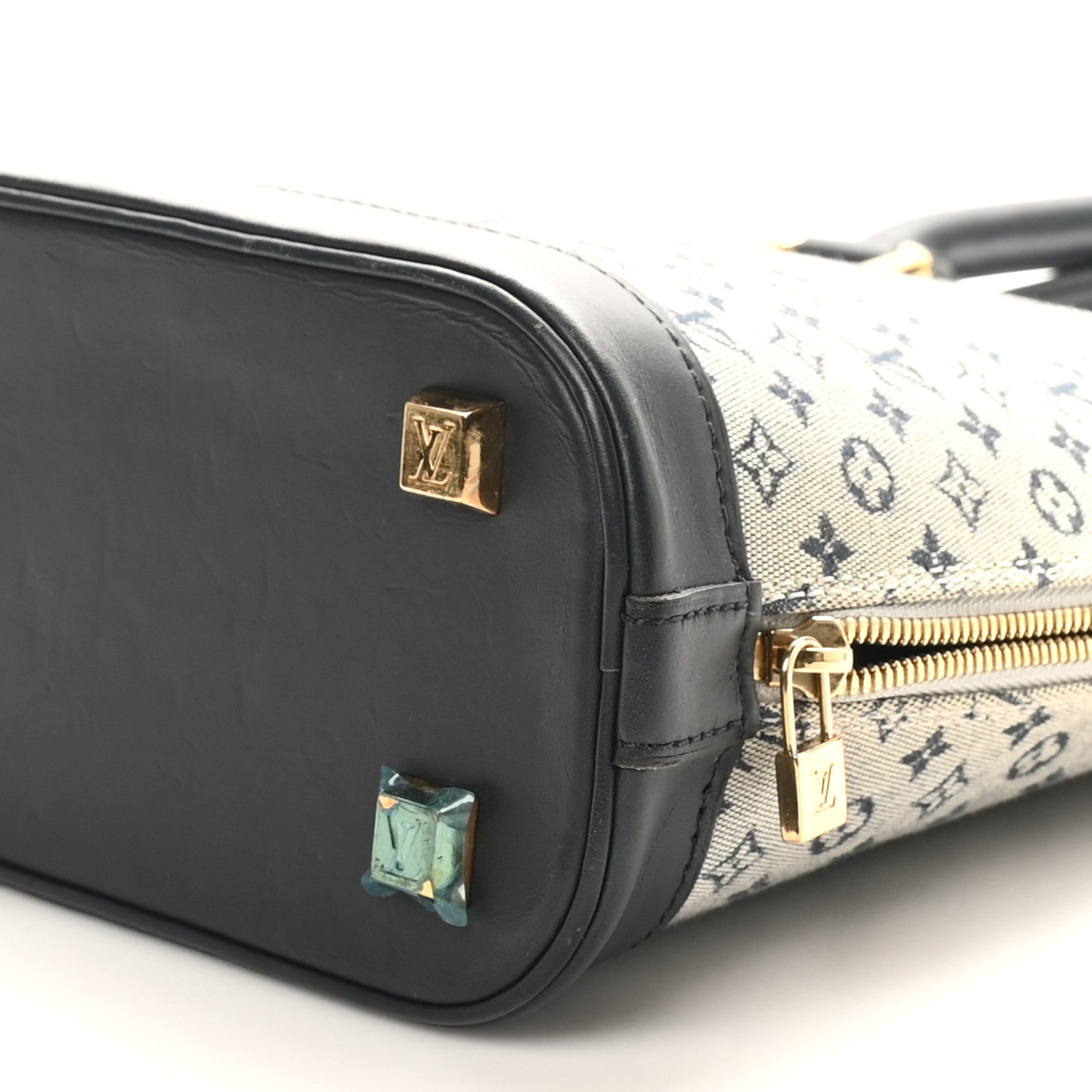 Louis Vuitton Mini Monogram Alma Haut Tote Blue 9 of 11
