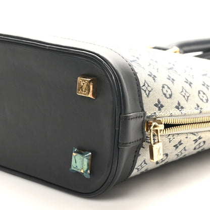 Louis Vuitton Mini Monogram Alma Haut Tote Blue 9 of 11