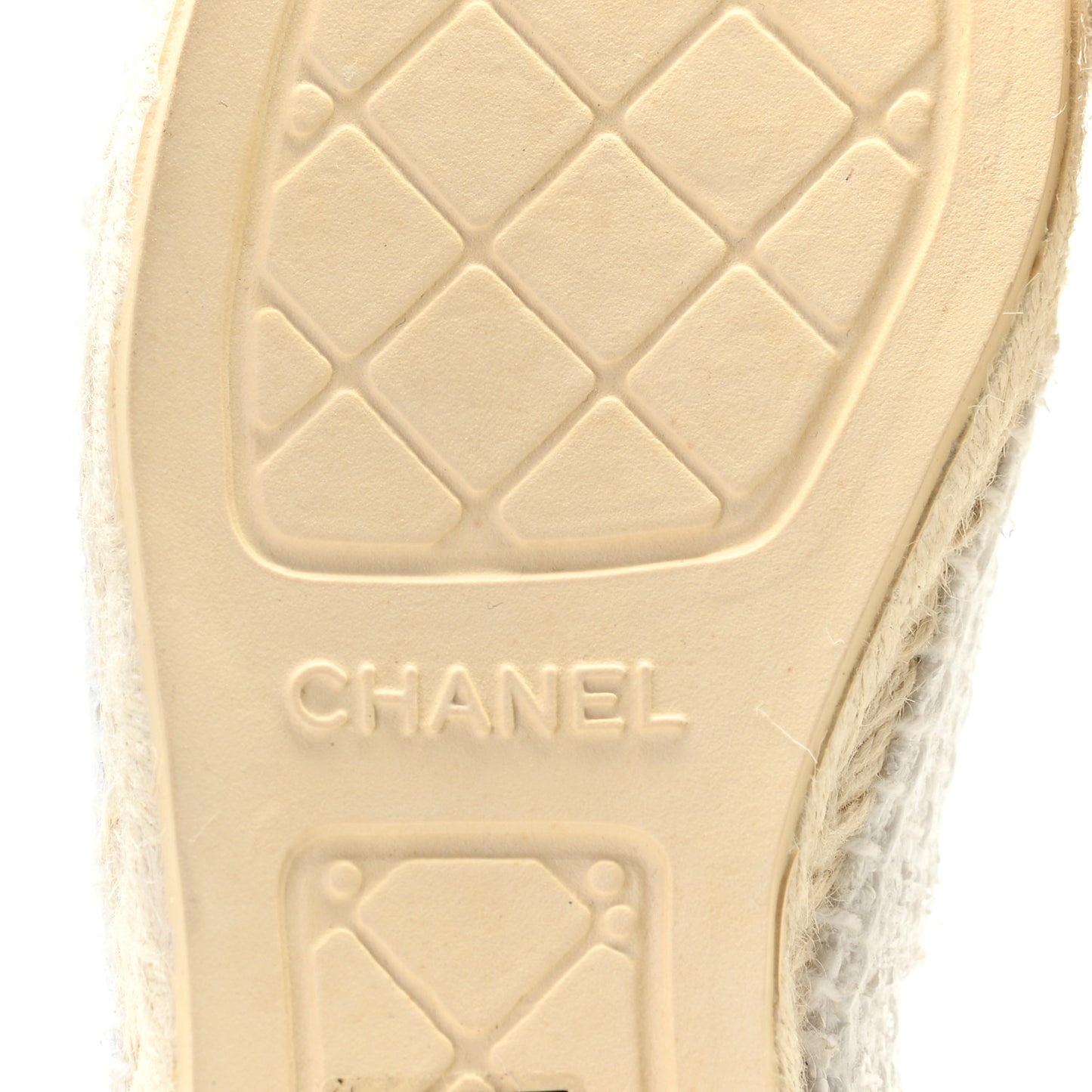 Tweed Calfskin CC Espadrilles 39 White 38 White