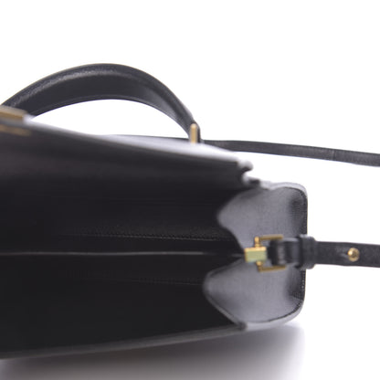 Saint Laurent Grain de Poudre Mini Classic Monogram Cassandra Top Handle Black 5 of 9