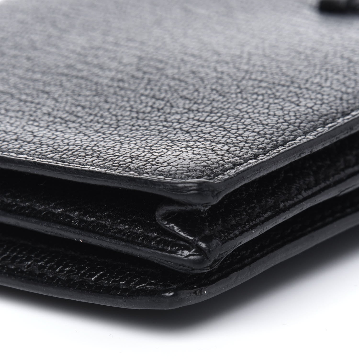 Hermes Chevre Mysore Bearn Gusset Wallet Black 16 of 19