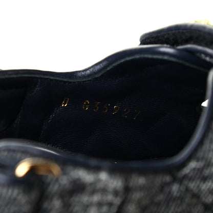 Chanel Denim Quilted Dad Sandals 36.5 Grey 8 of 9