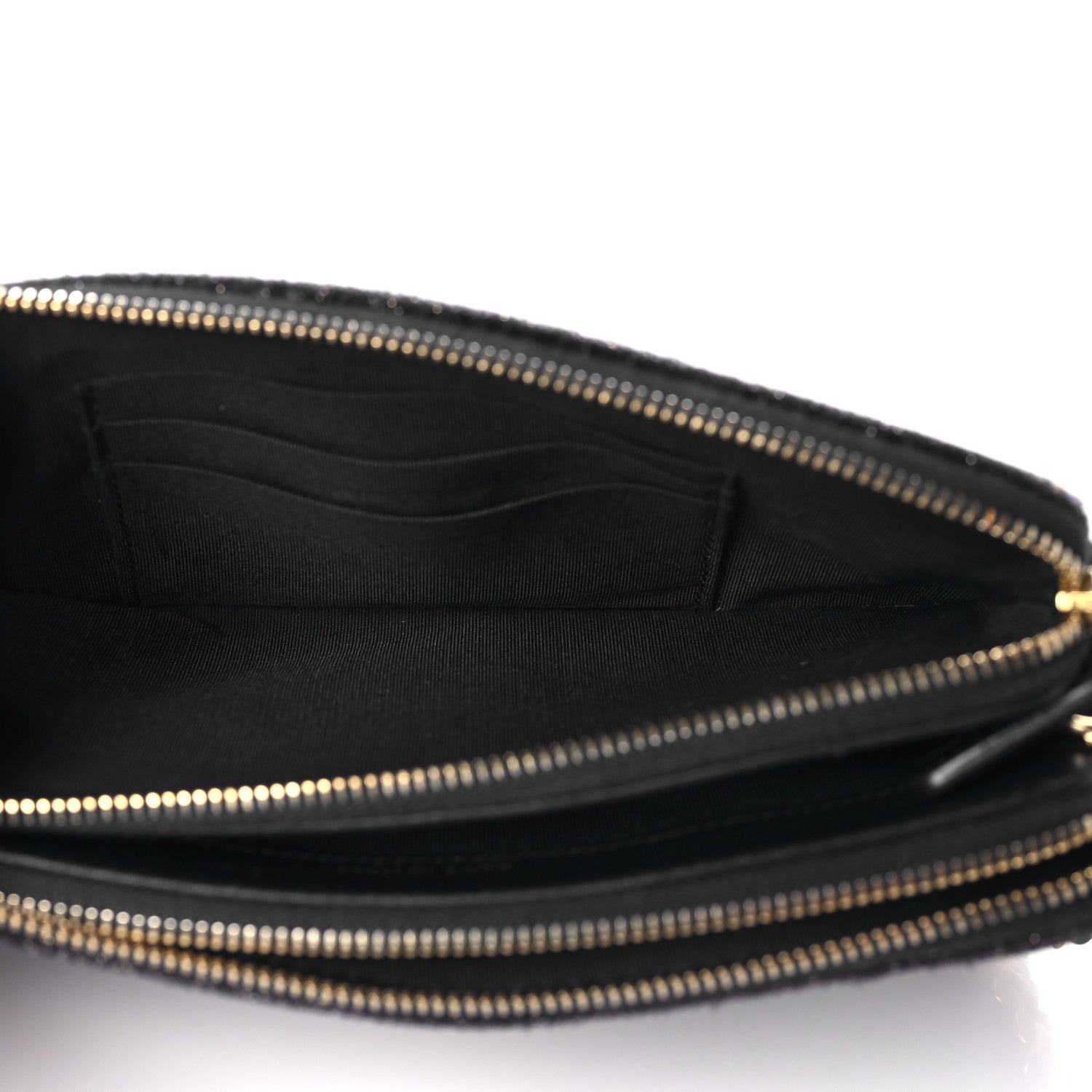 Chanel Canvas Small Deauville Clutch With Chain Black 6 of 10