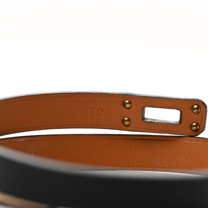 Hermes Swift Kelly Double Tour Bracelet T2 Black 6 of 7