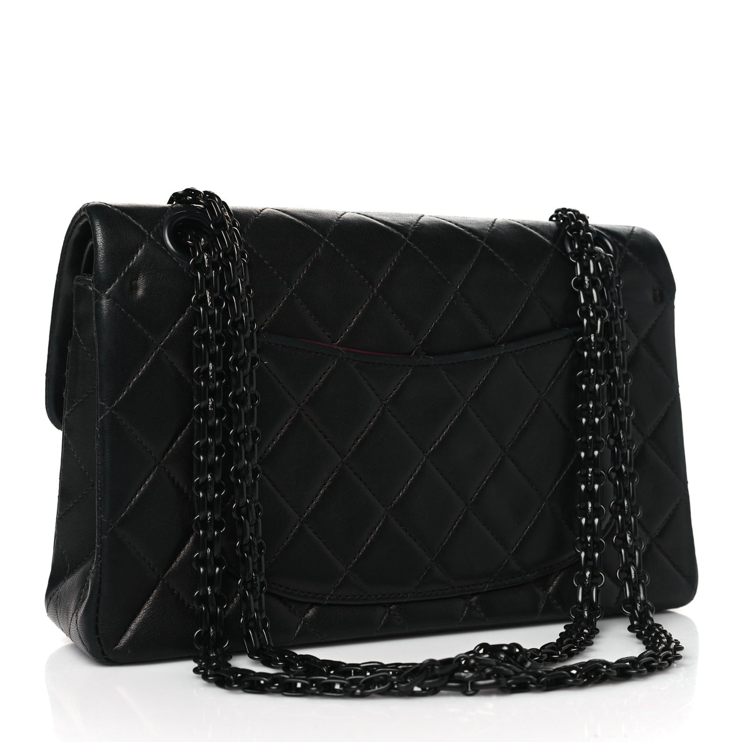 Lambskin Quilted 2.55 Reissue 225 Flap So Black