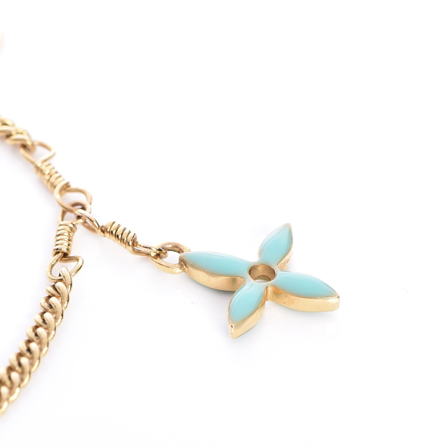 Louis Vuitton Sweet Monogram Charm Bracelet Gold 4 of 7
