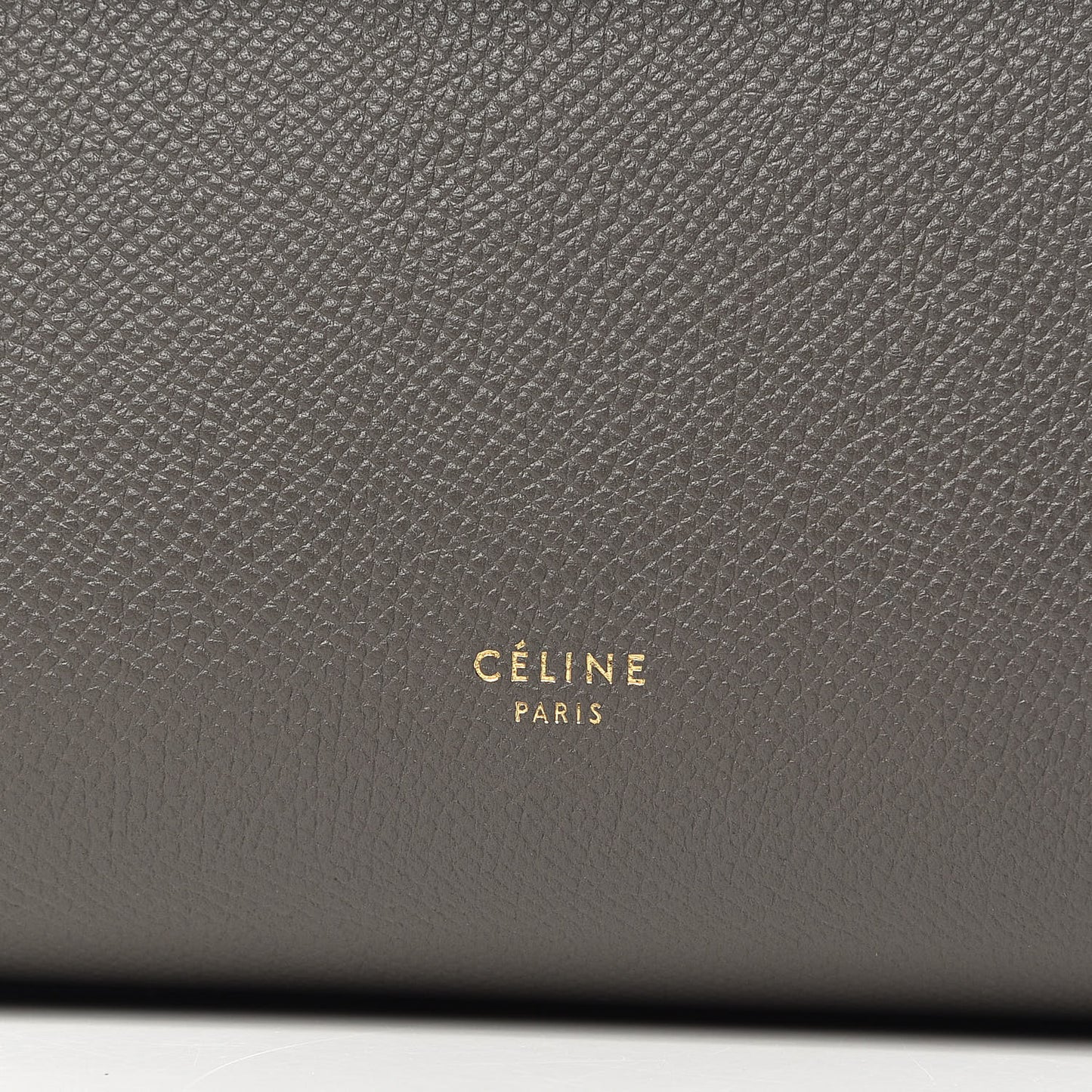 Grained Calfskin Micro Belt Bag Grey