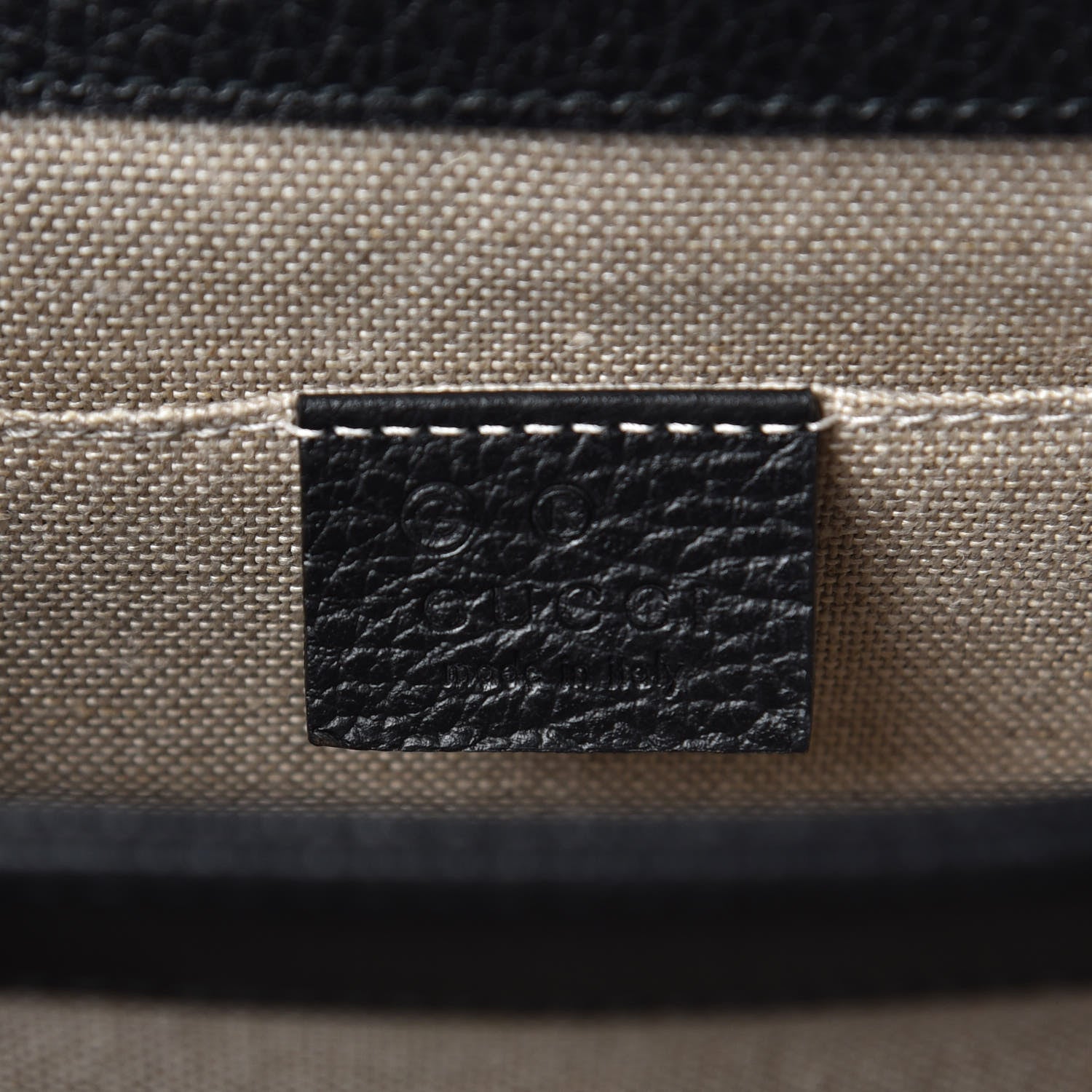 Gucci Dollar Calfskin Small Interlocking G Shoulder Bag Black 6 of 7