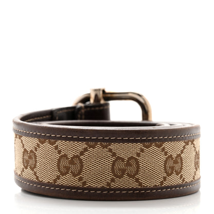 Gucci Monogram Belt 100 40 Dark Brown 2 of 7