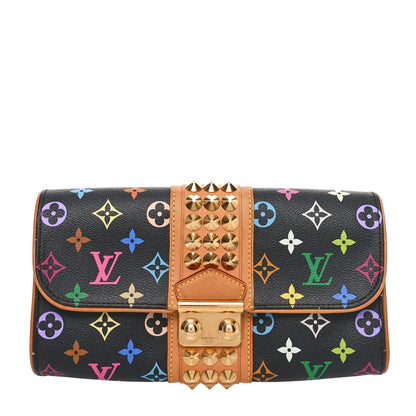 Louis Vuitton Monogram Multicolor Courtney Clutch Black 1 of 9