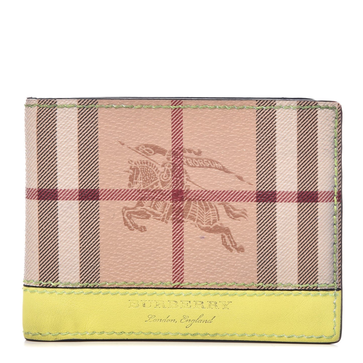 Haymarket Check BBi-Fold Wallet Yellow