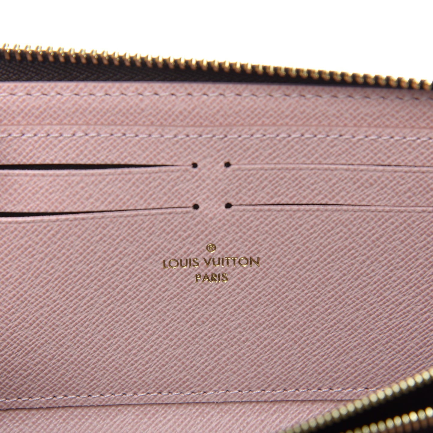 Monogram Clemence Wallet Rose Ballerine