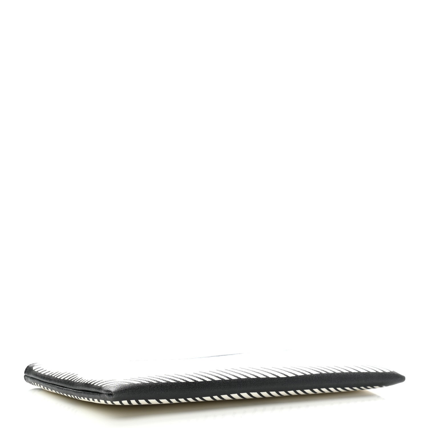 Fendi X JOSHUA VIDES Coated Canvas Stamp Patch Medium Flat Pouch White Black 4 of 7