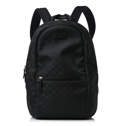 Gucci Nylon Monogram Slim Backpack Black 1 of 11