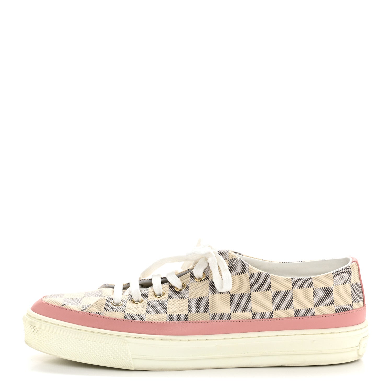 Louis Vuitton Damier Azur Stellar Sneakers 40 Rose Ballerine 1 of 8