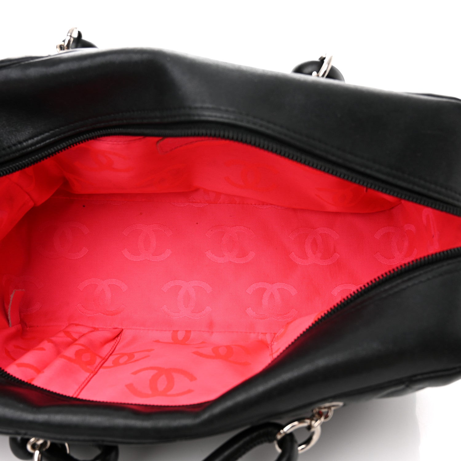 Chanel Calfskin Quilted Large Cambon Bowler Black 5 of 12