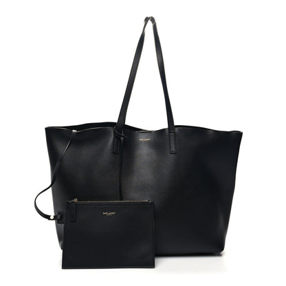 Saint Laurent Calfskin Large Shopping Tote Black 1 of 17