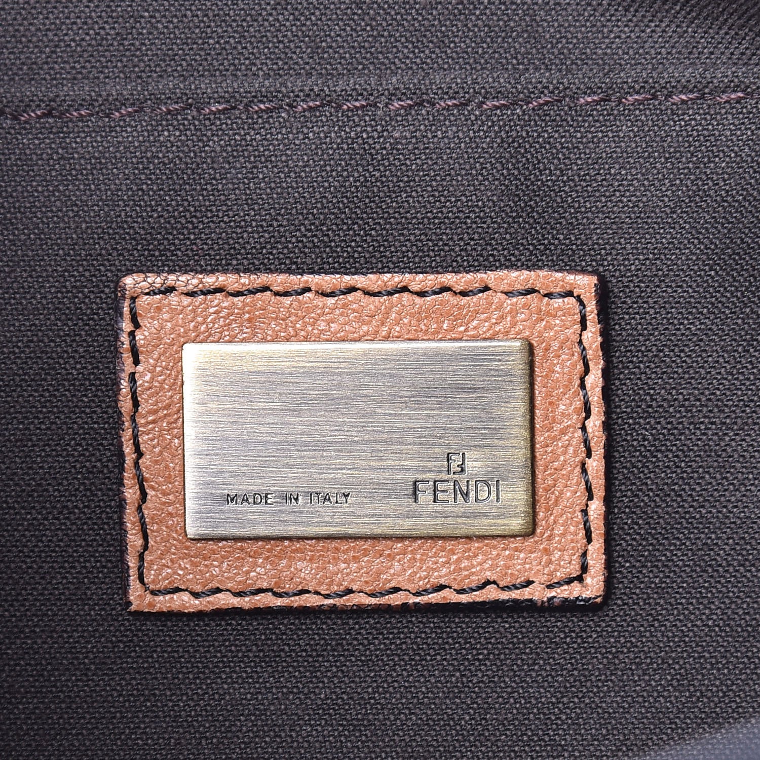 Fendi Nappa Patent B Bis Flap Bag Osso Black 6 of 9