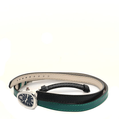 Bulgari Stainless Steel Calfskin 20mm Serpenti Double Wrap Quartz Watch 5 of 6