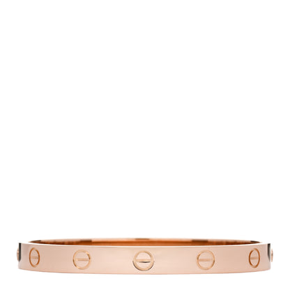 Cartier 18K Pink Gold Love Bracelet 16 1 of 9