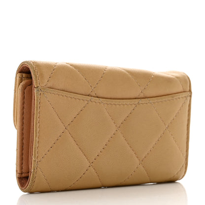 Chanel Lambskin Quilted 6 Key Holder Beige 3 of 13