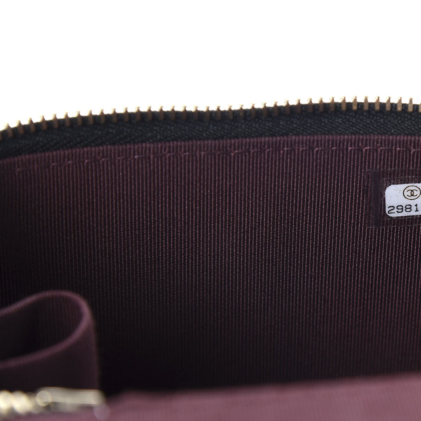 Caviar Quilted Mini Vanity Case With Chain Black