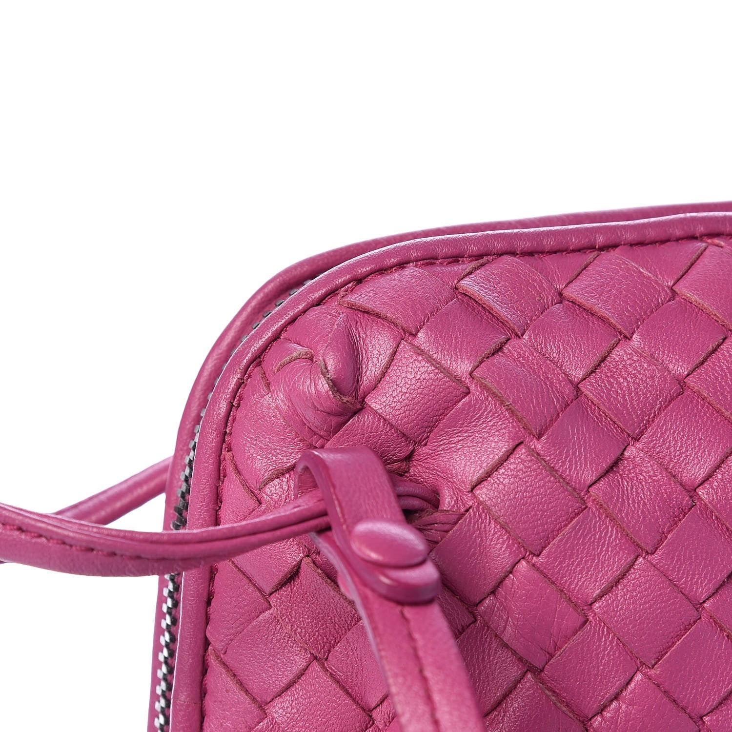 Bottega Veneta Nappa Intrecciato Pillow Crossbody Messenger Peony 14 of 15