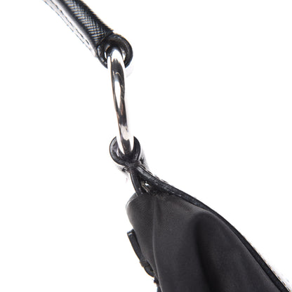 Prada Tessuto Nylon Saffiano Hobo Black 10 of 13