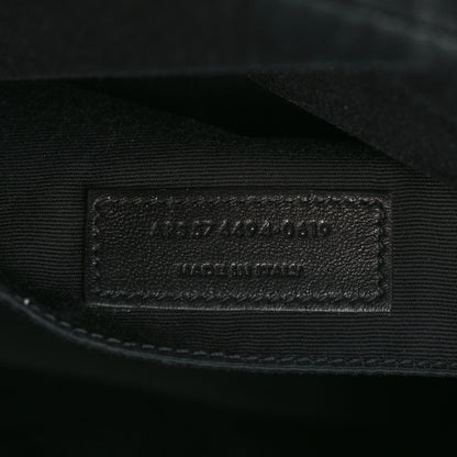 Saint Laurent Metallic Calfskin Matelasse Monogram Lou Camera Bag Platino 7 of 10