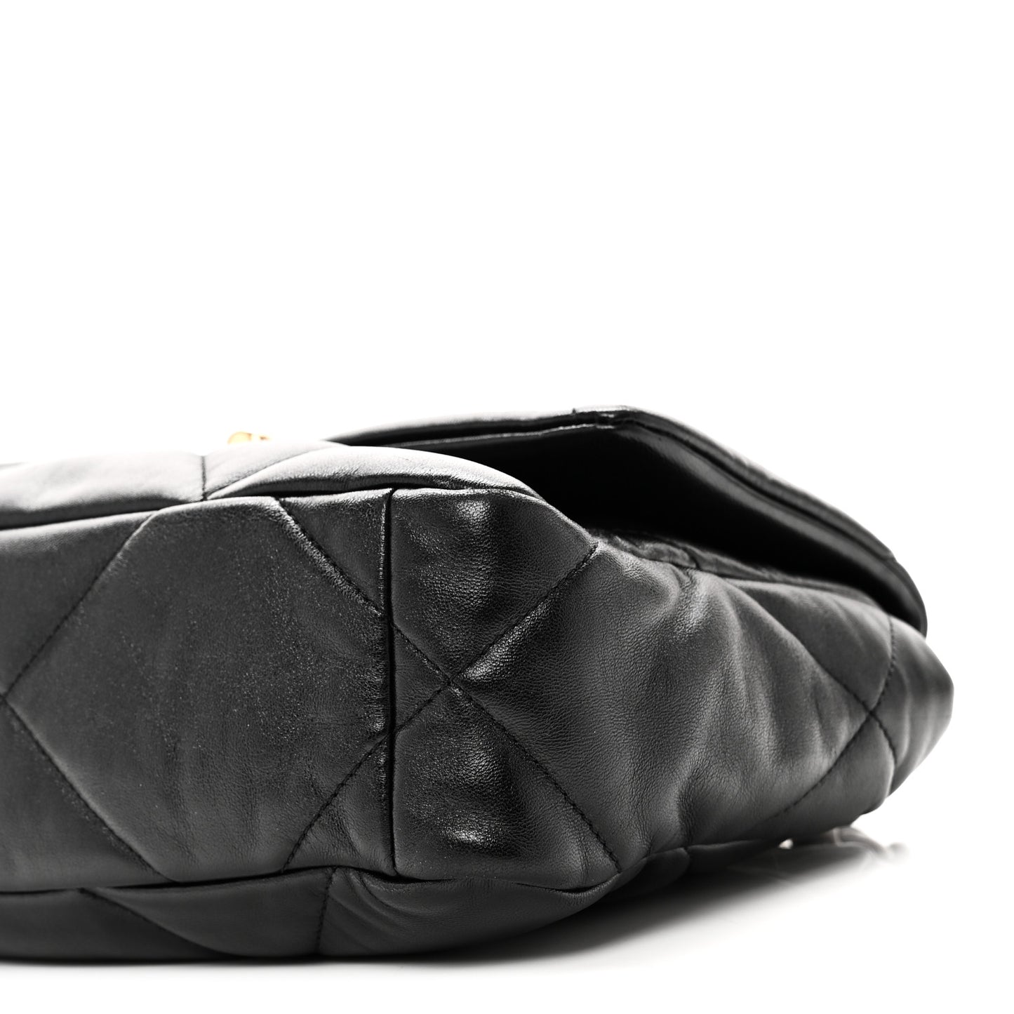 Goatskin Quilted Medium Chanel 19 Flap Black