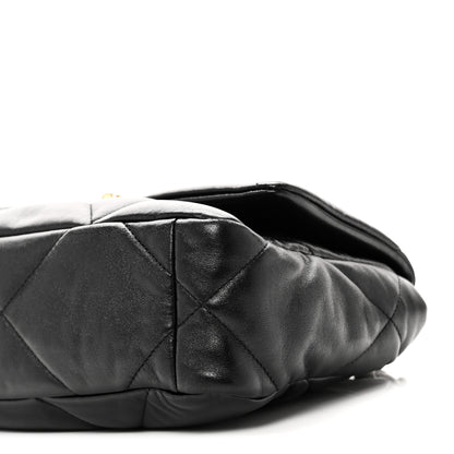 Chanel Goatskin Quilted Medium Chanel 19 Flap Black 10 of 10