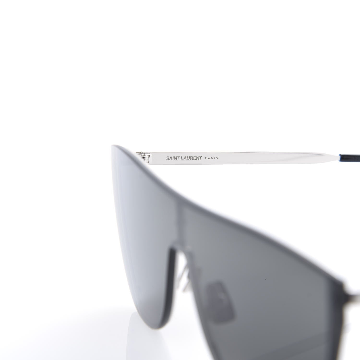 Saint Laurent SL1-B Mask Sunglasses Black Silver 6 of 7