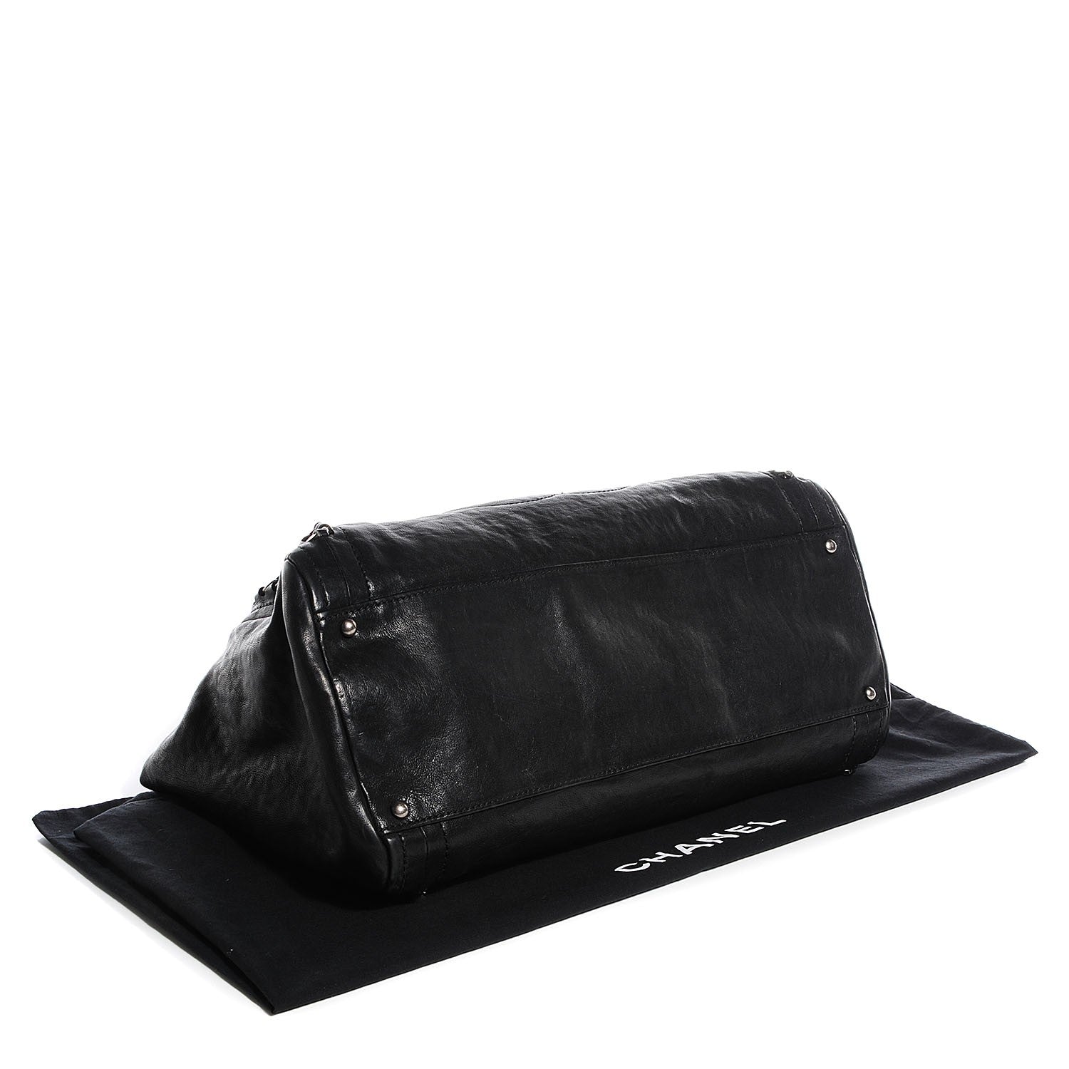 Chanel Glazed Caviar East West Modern Chain Tote Black 4 of 7