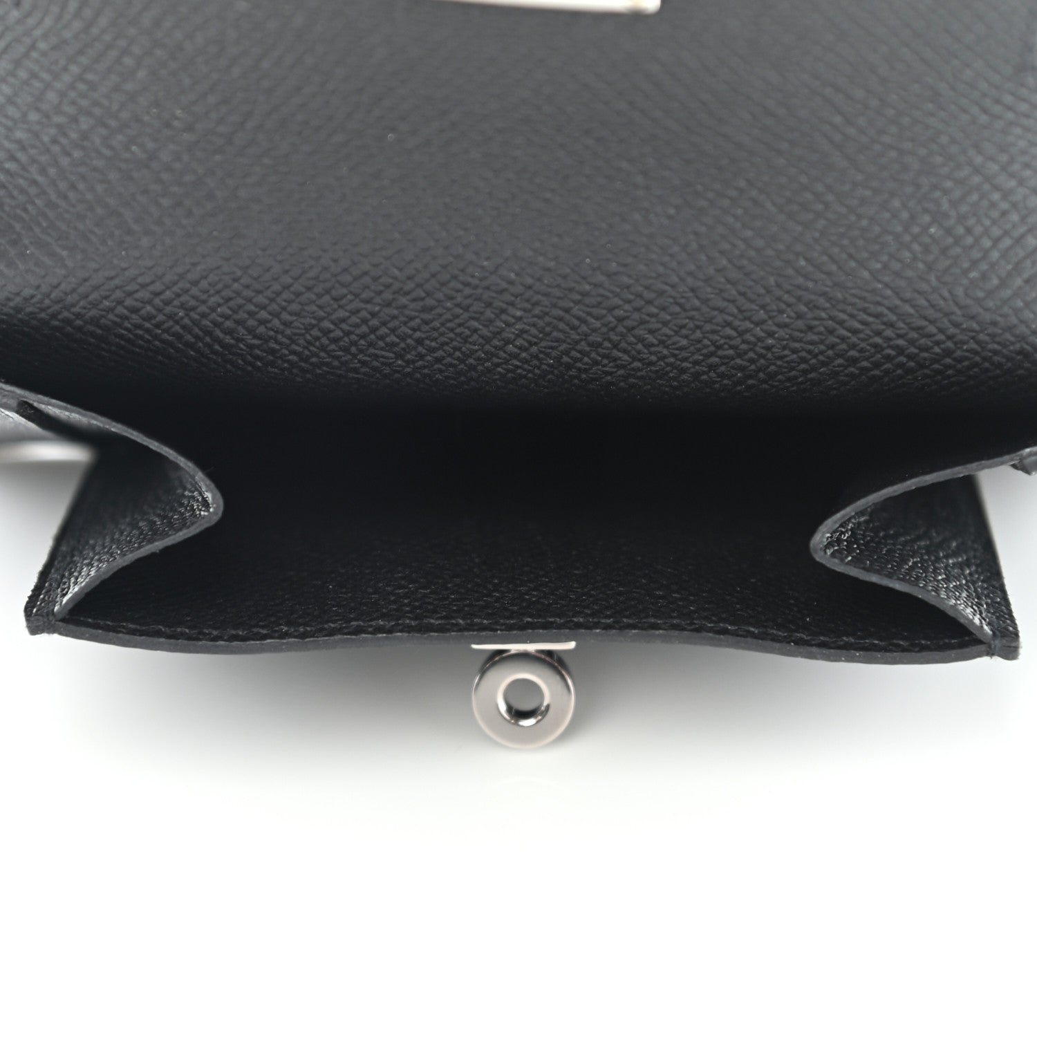 Hermes Epsom Kelly Pocket Compact Wallet Black 5 of 7
