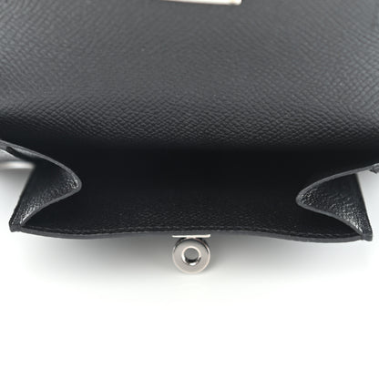 Hermes Epsom Kelly Pocket Compact Wallet Black 5 of 7